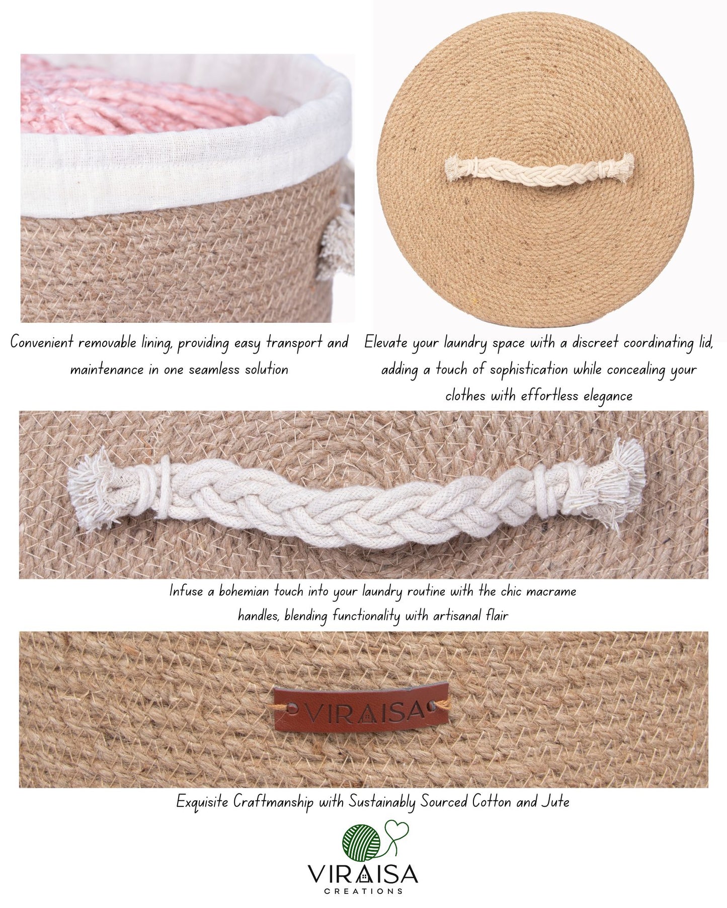 BelleWeave Elegant Laundry Hamper