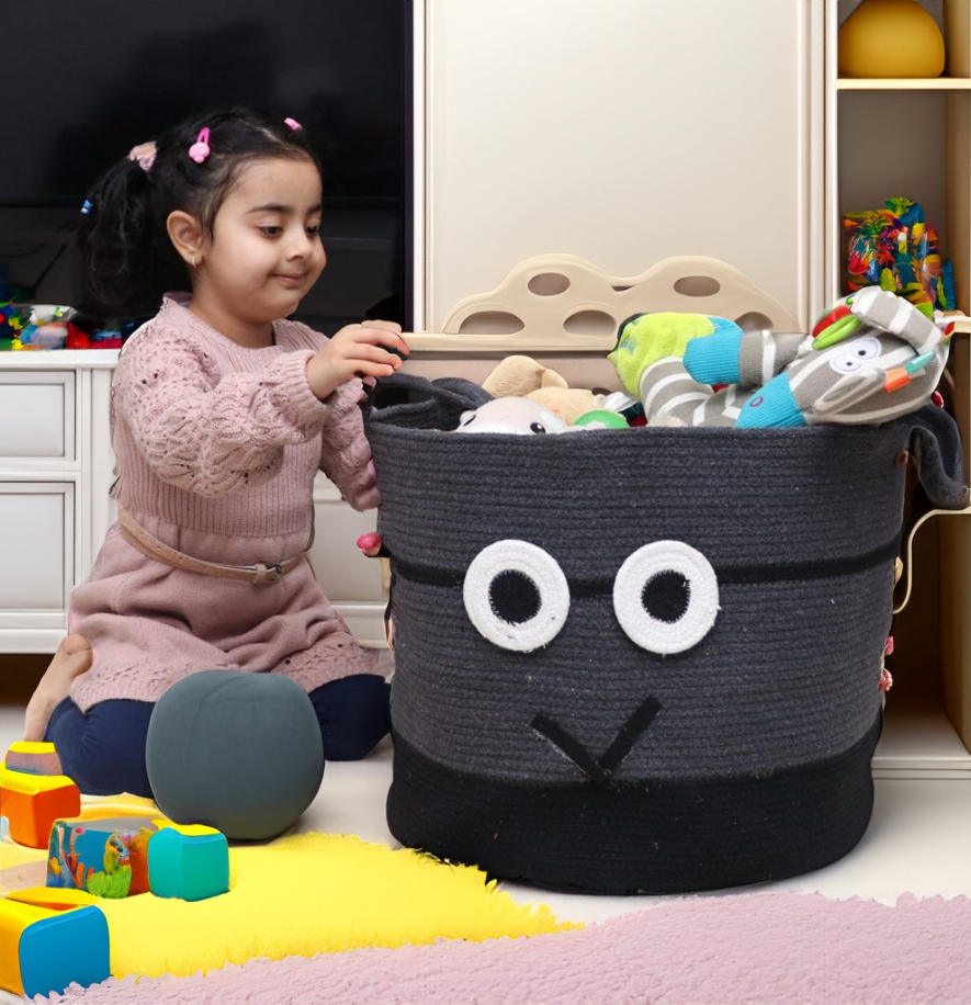 Minion Baby Cotton Basket