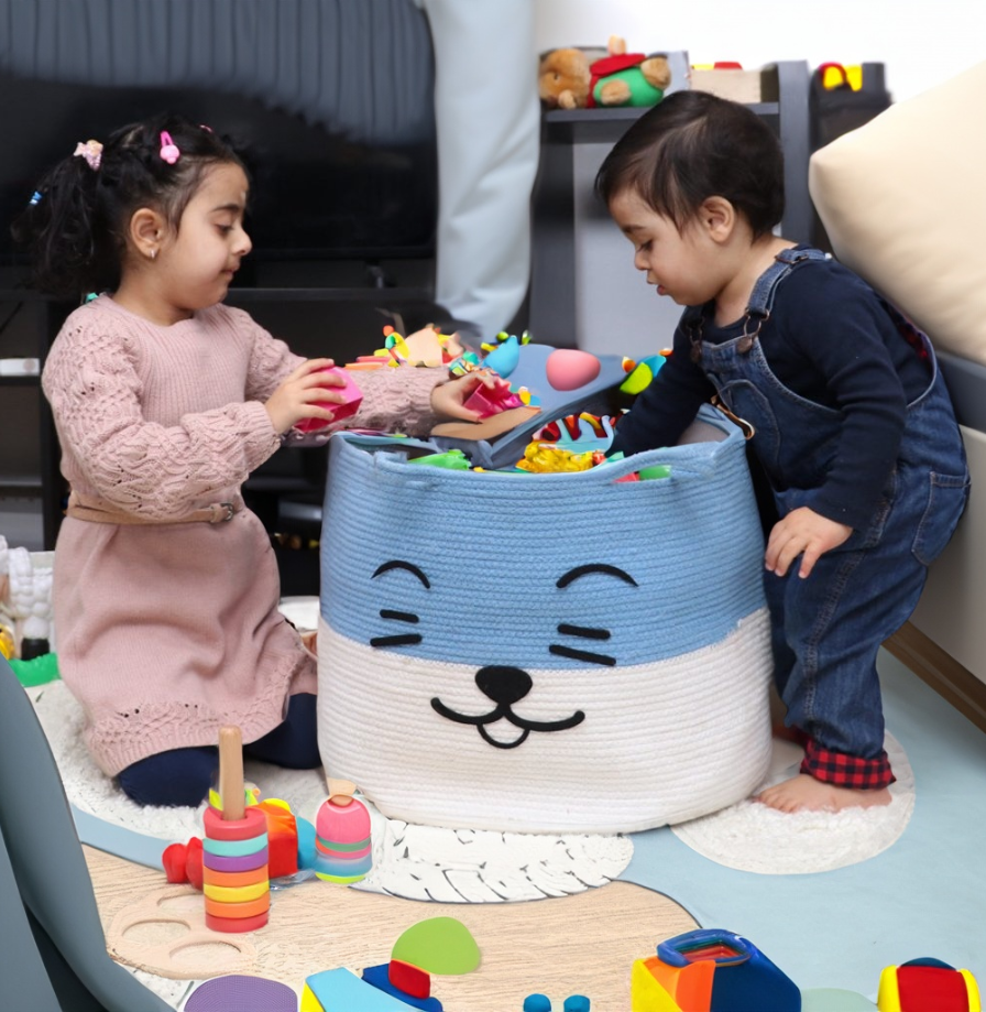Catty Cotton Kids Basket