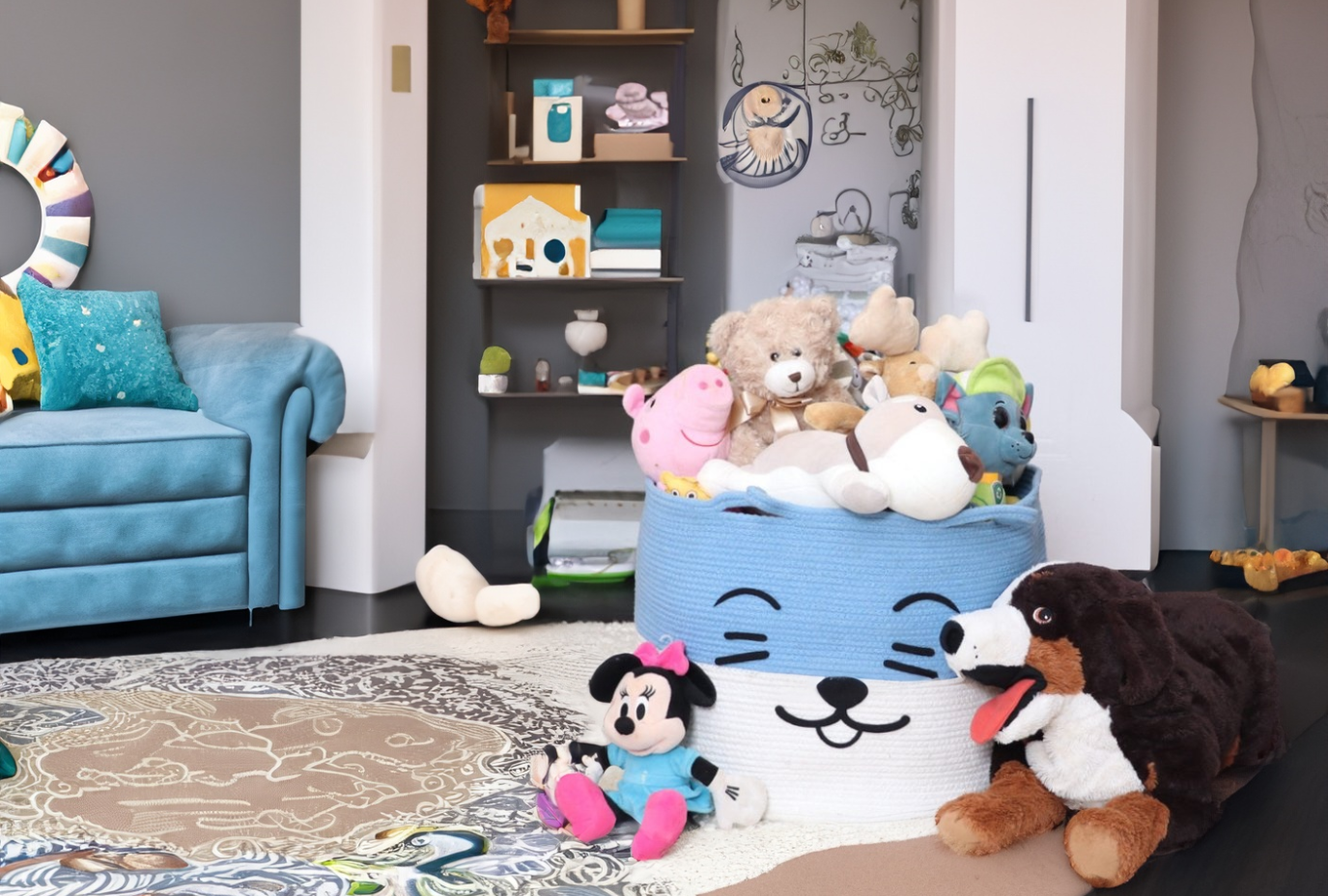 Catty Cotton Kids Basket