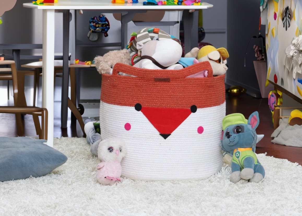 WhimsiFox Cotton Kids Basket