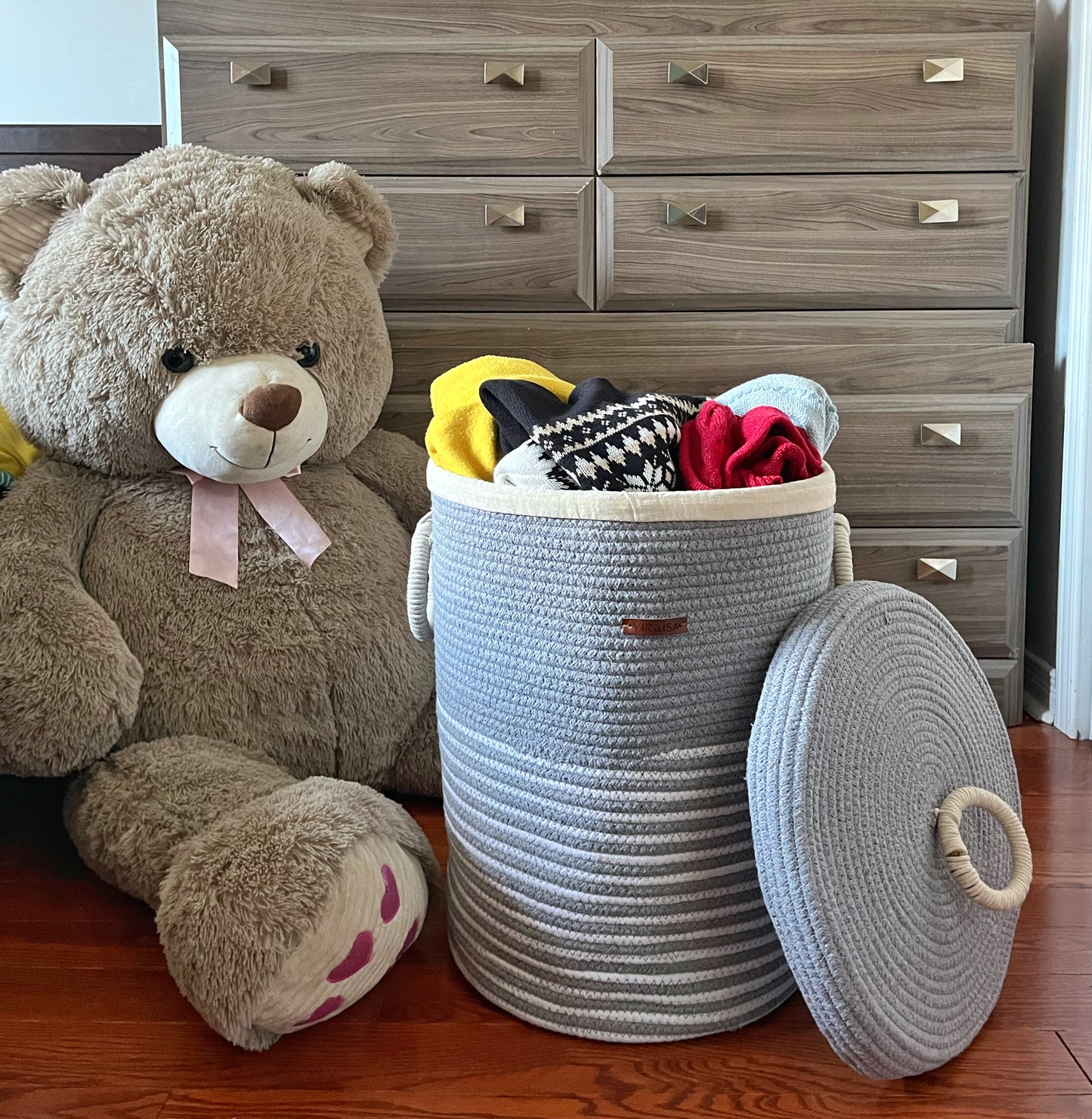 AquaBreeze Coastal Laundry Hamper