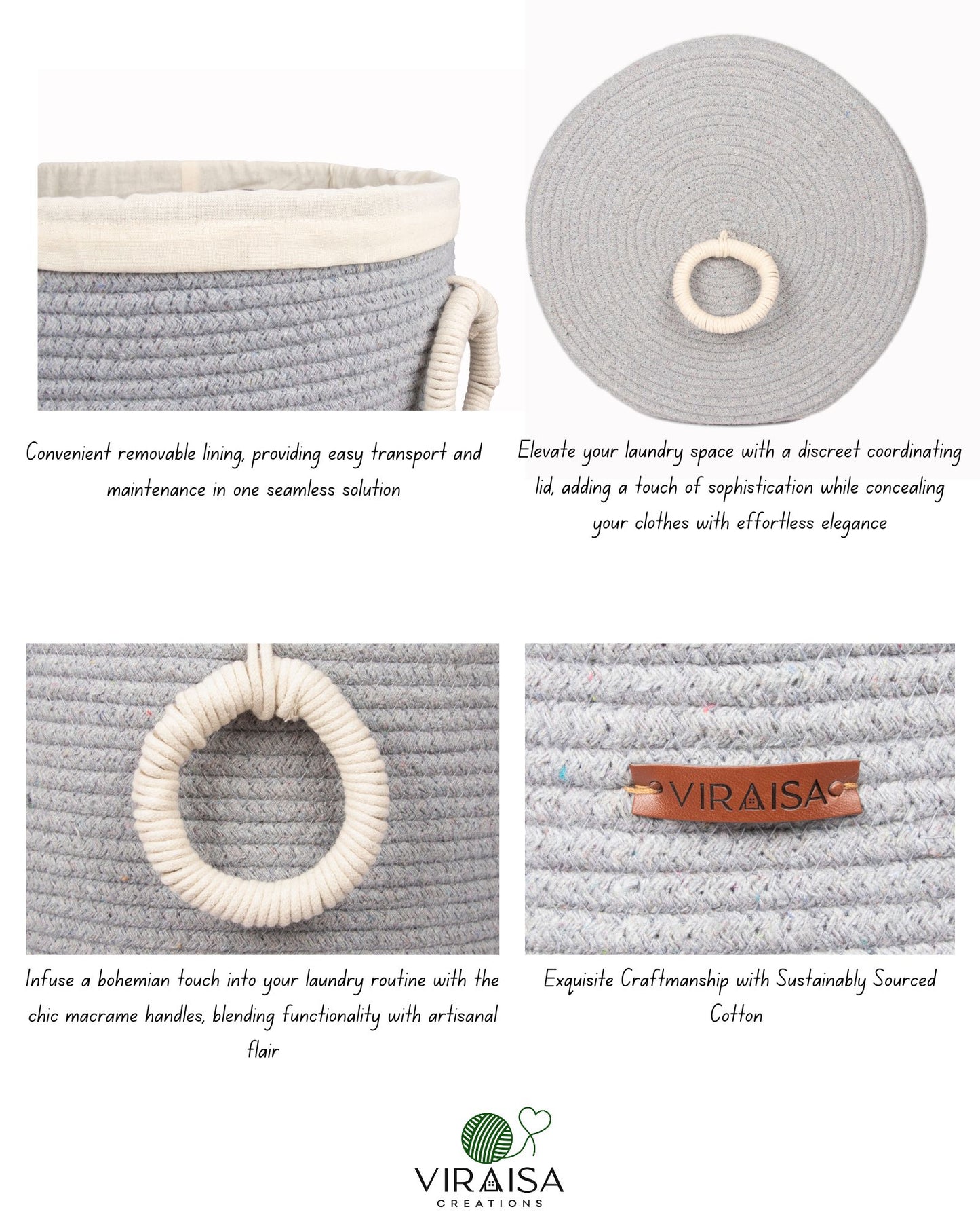 AquaBreeze Coastal Laundry Hamper
