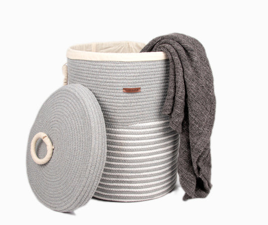 AquaBreeze Coastal Laundry Hamper