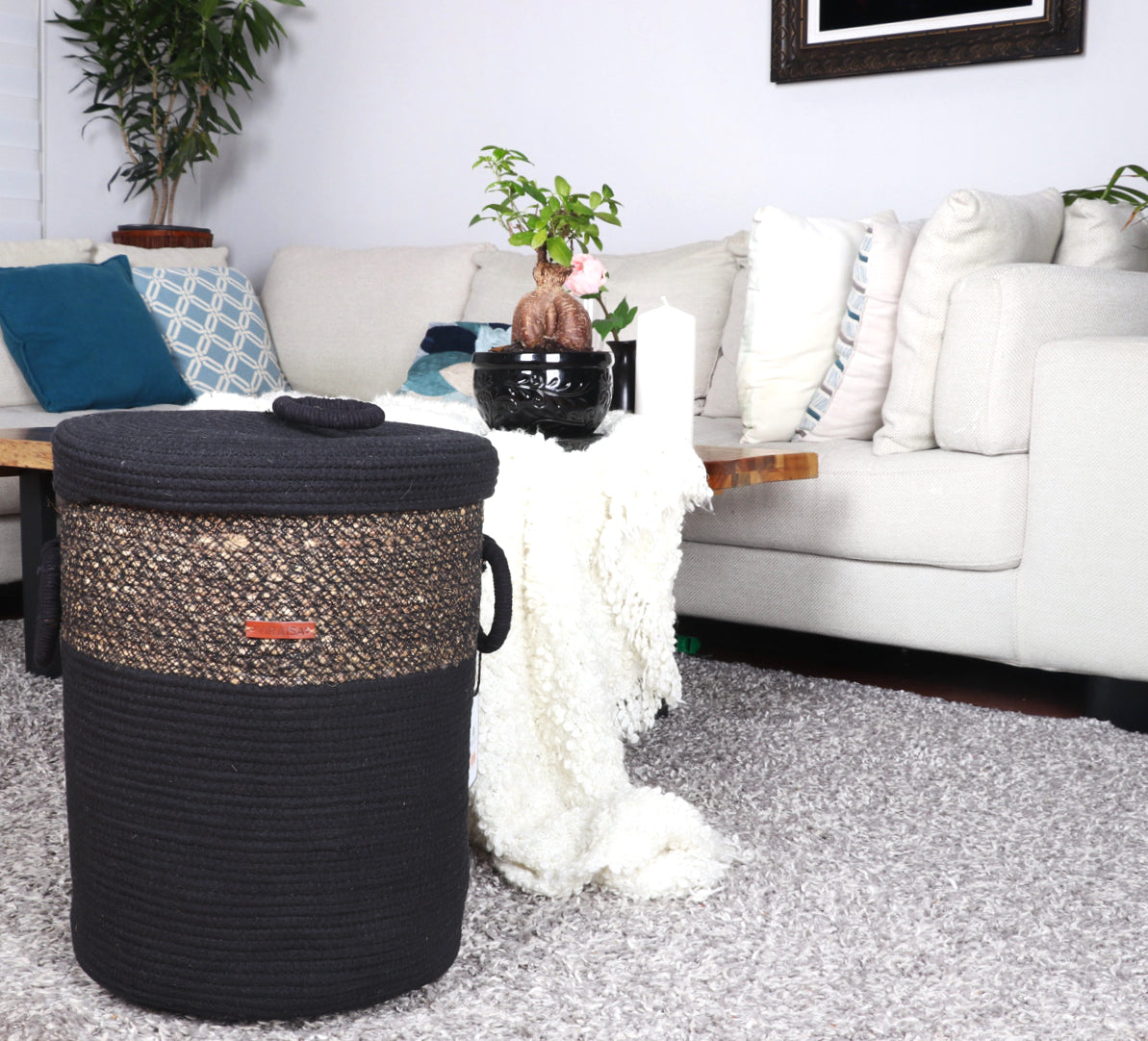 HarmonyMesh Modern Laundry Hamper